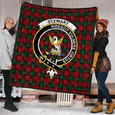 Stewart of Atholl Tartan Crest Quilt